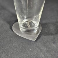 Laser Engraved Logo Heart Shaped Slate Coasters